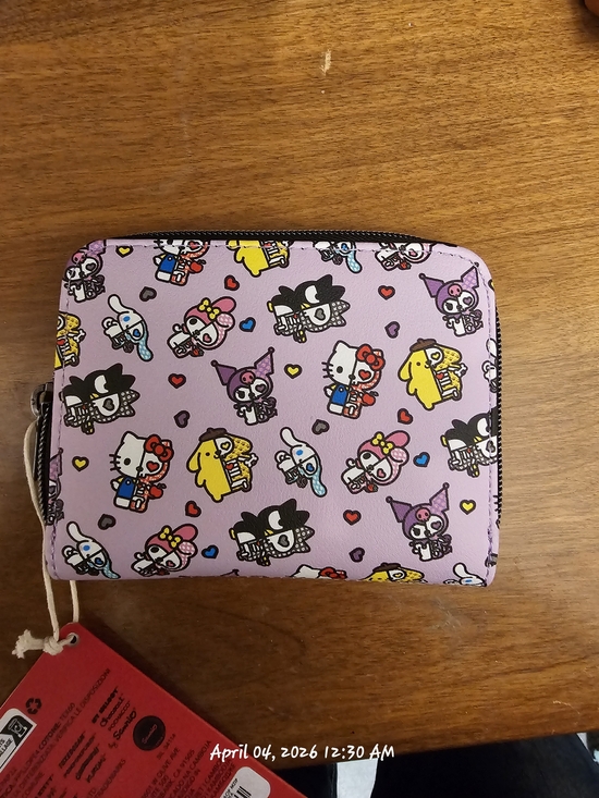 Sanrio Handbags - Loungefly Sanrio Hello Kitty and Friends Half Skeleton Mini Zipper Wallet